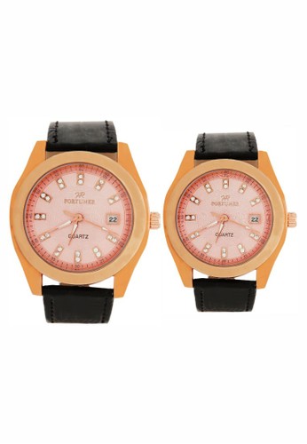 Fortuner Watch Jam Tangan Pria dan Wanita FR CK1012B Rose Gold