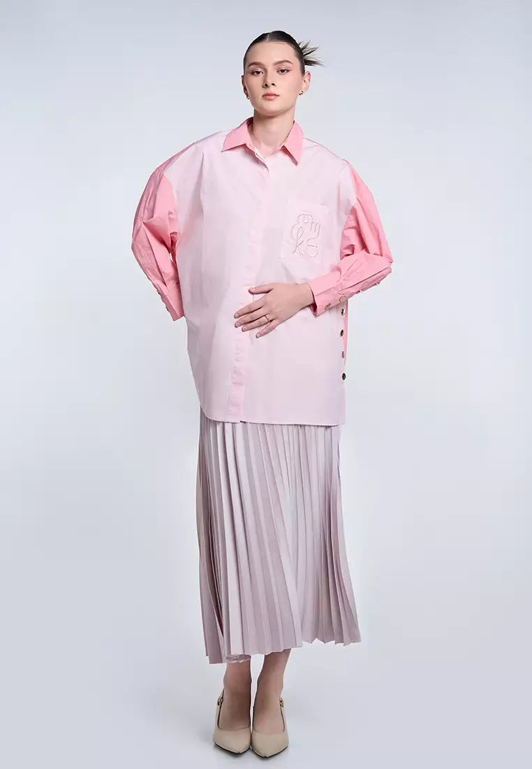 Kami Gale Top Plain Baby Pink