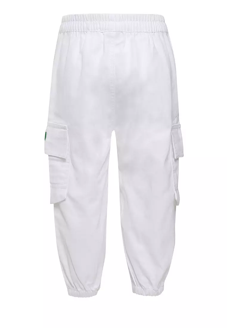 Qna Boy Evan Celana Panjang Cargo Putih