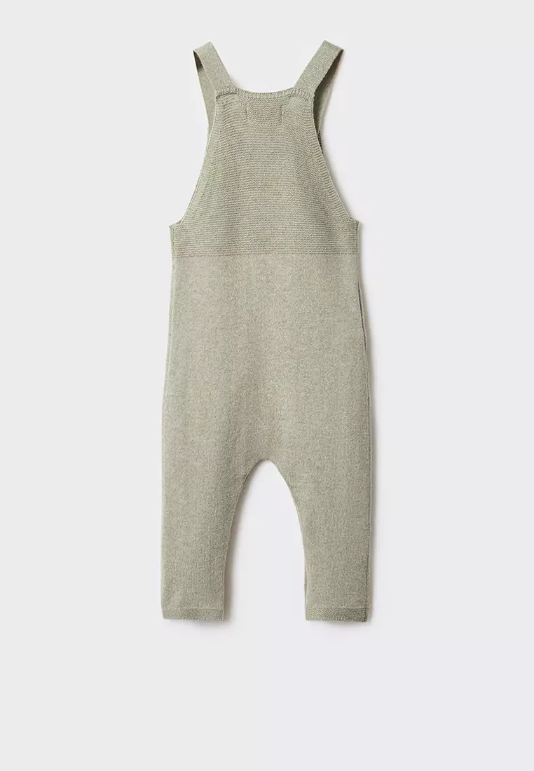 Long Knitted Dungaree Jumpsuit