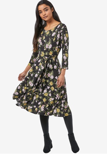Buy Dorothy Perkins Billie Blossom Petite Yellow Floral Midi Dress Online Zalora Malaysia