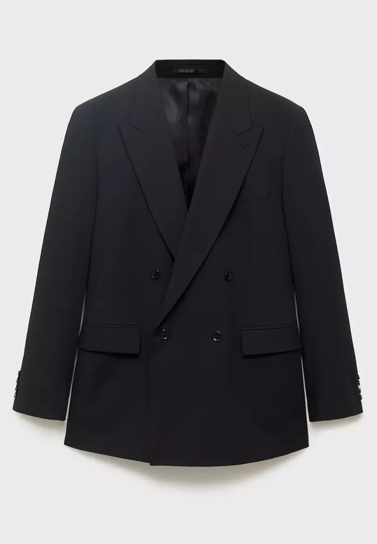 Boston Regular-Fit Double-Breasted Suit Jacket