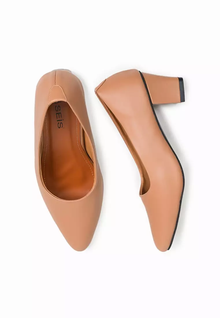 Seis Viola Sepatu Heels Wanita 5 Cm-MOCCA