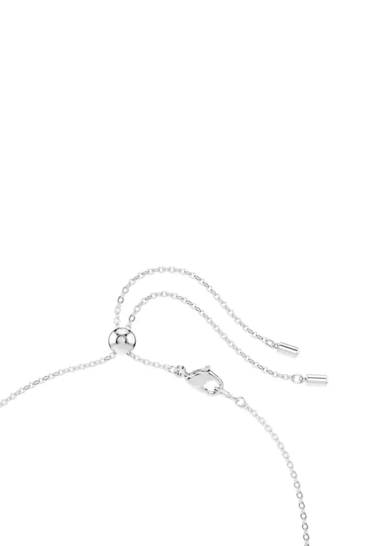 Constella Necklace, Mixed Cuts, White, Rhodium Plated