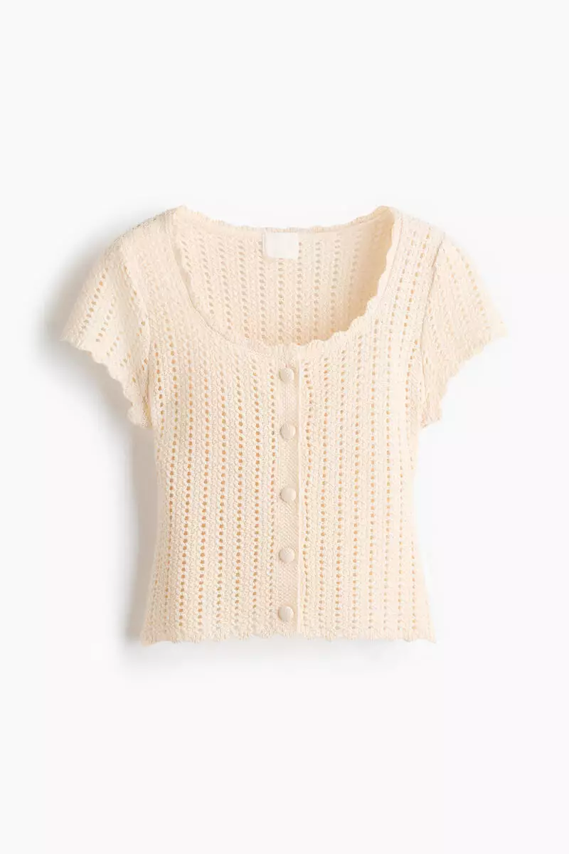 Short-sleeved cardigan