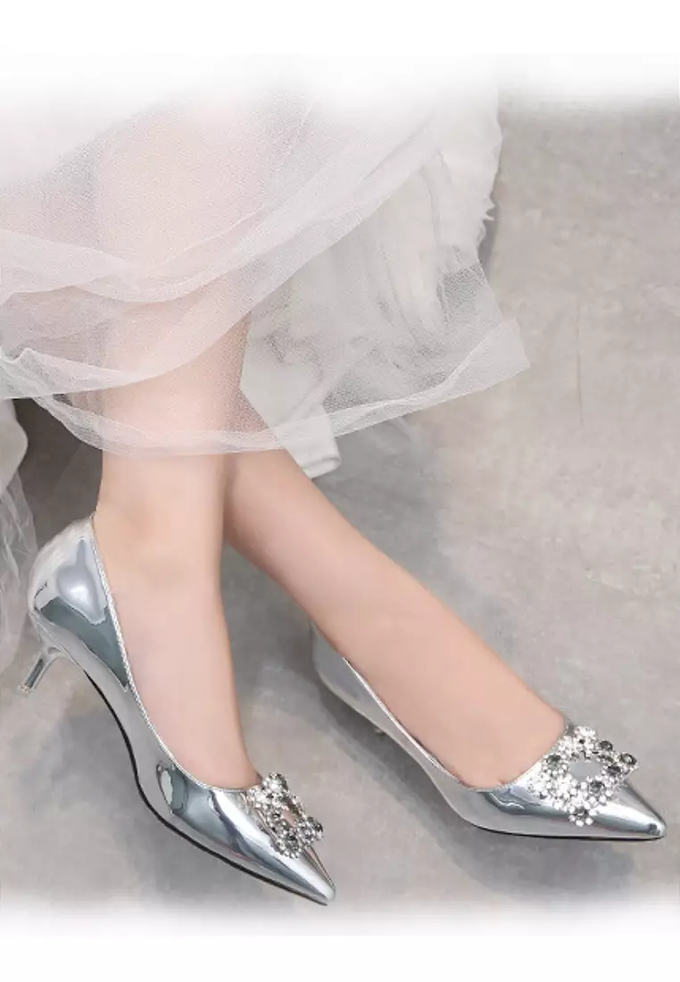 5.5cm Metallic Evening and Bridal Shoes VP8188