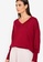 harlan+holden red V-Neck Sweater Dice Top 921D8AAC3CAFCDGS_3