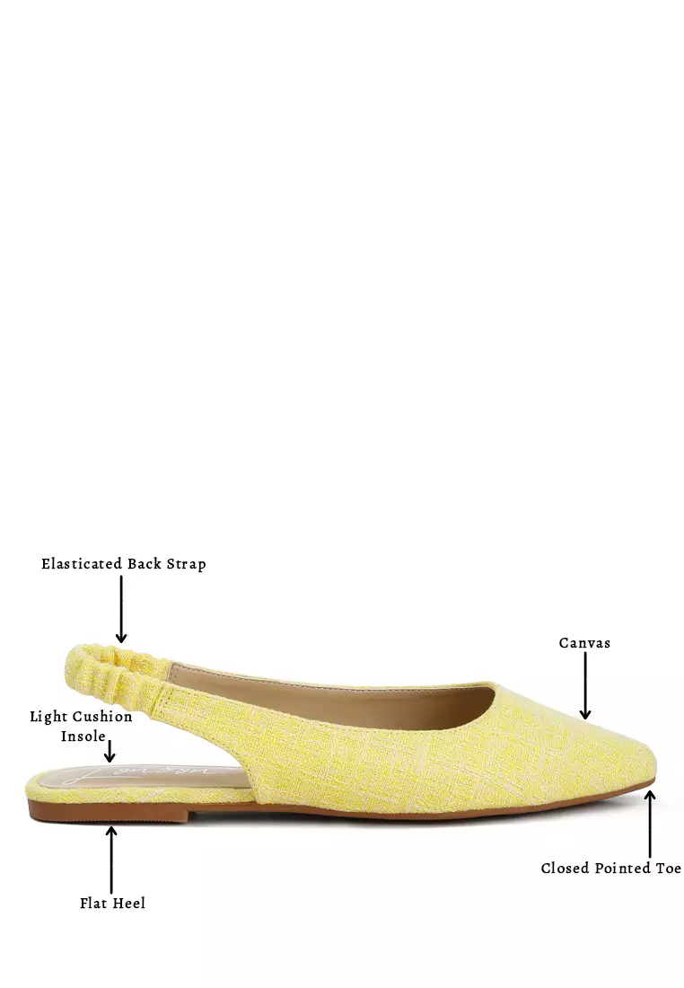Yellow Slingback Ballet Flats