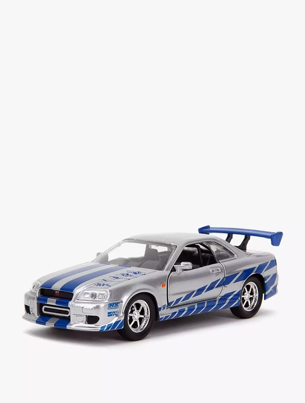 JADA 2002 Nissan Skyline GTR R34 Silver Free Rolling - JAD97184 - Multicolor