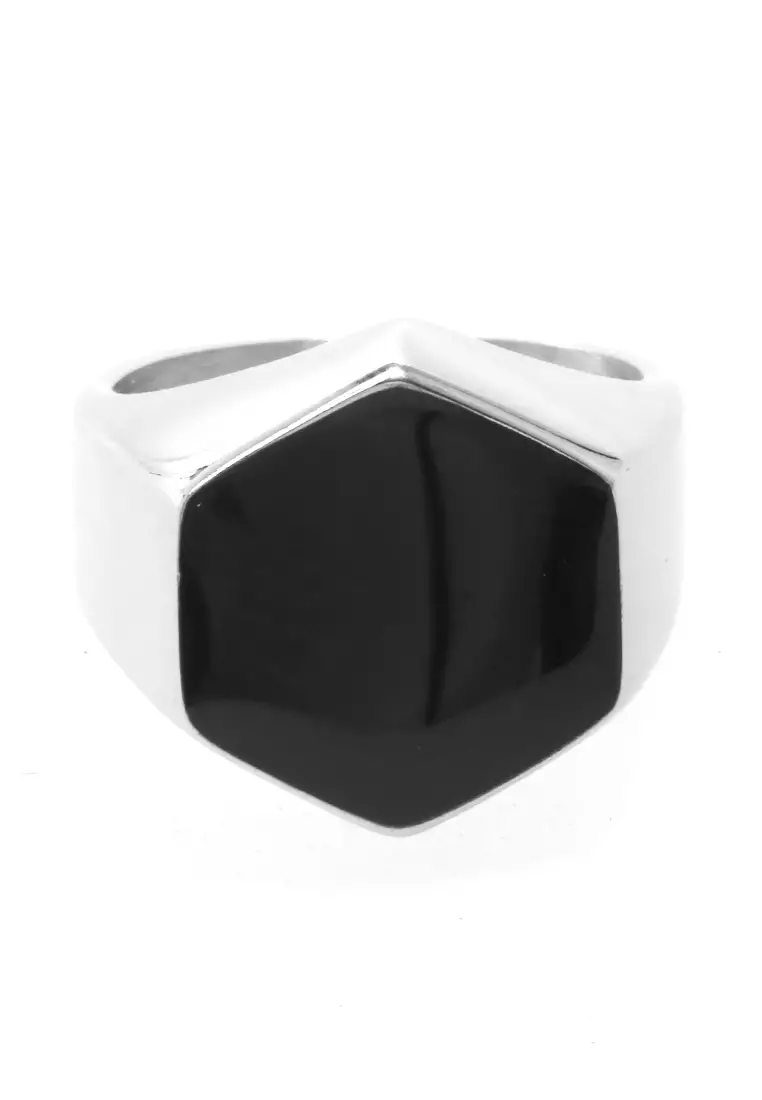 Daisy Aksesoris Fashion Pria Wanita CIncin Desain Acosta Material Titanium ORIGINAL - Silver