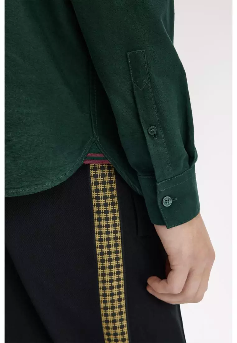 Fred Perry M5516 Long-Sleeve Oxford Shirt (Grassroots)