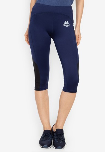 Jual Kappa Kappa Performance High Waist Quarter Fitness Leggings Mesh Kj2pm034 Navy Original Zalora Indonesia
