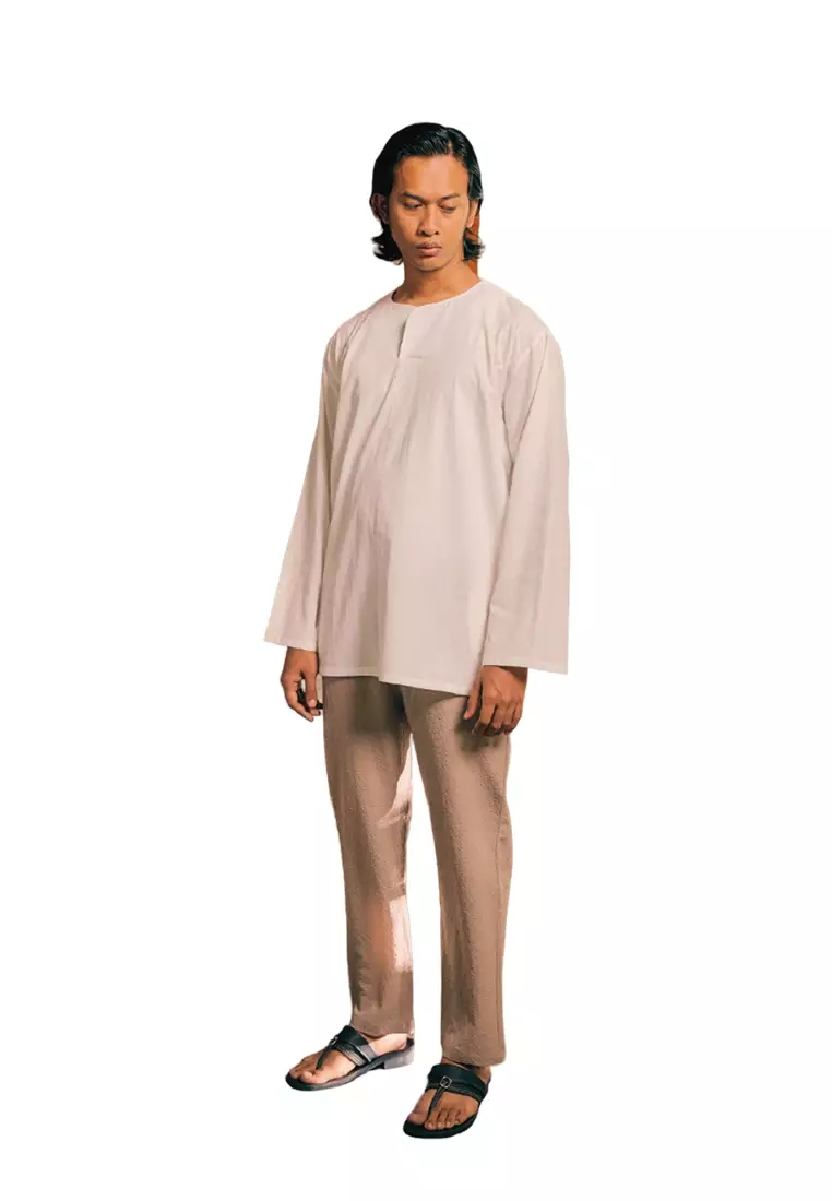 UMMA Purnama Kurta Bakawali Raya 2024 in White