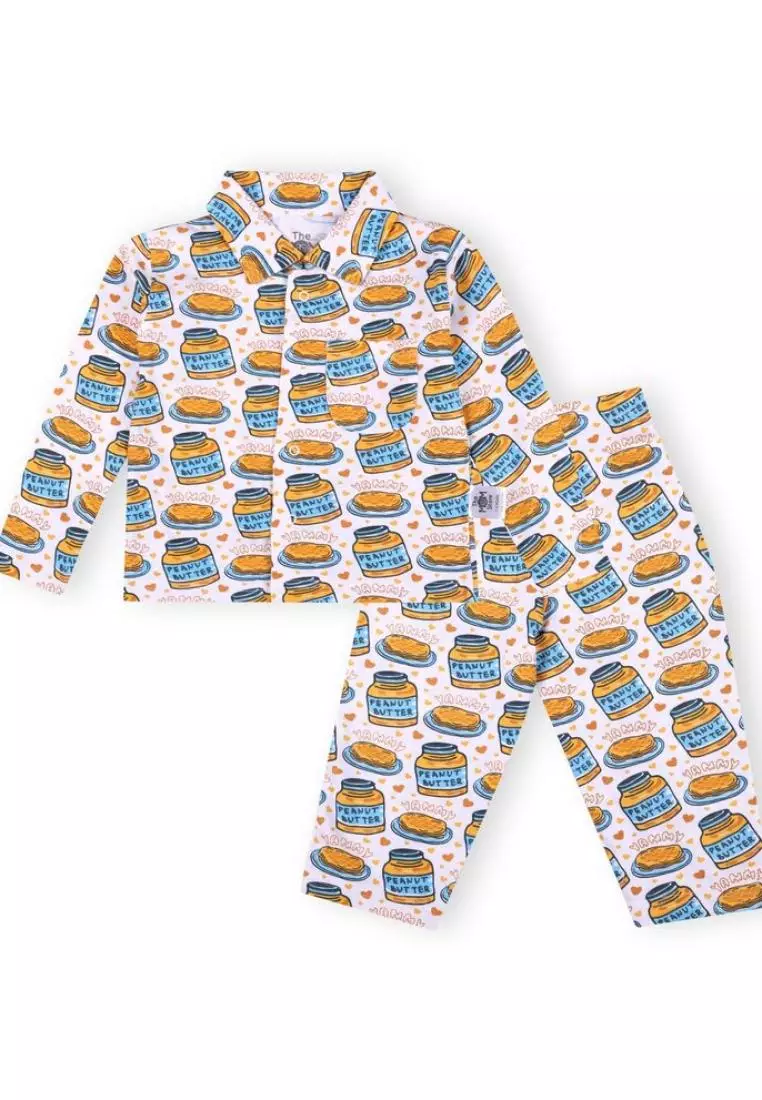Kids Pajama Set Combo of 2 - Breakfast Club & Sweet Tropical