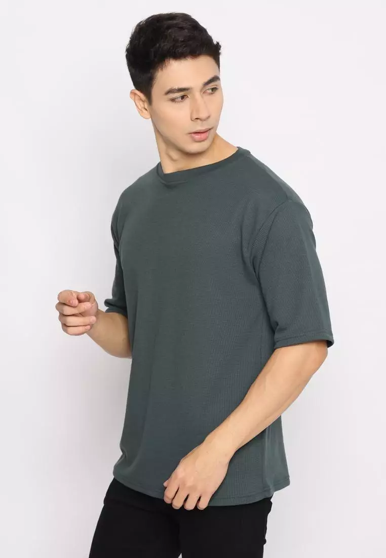 MATSUDA Kaos Polos Oversize Cotton 20S Texture Thermal Mitsuke