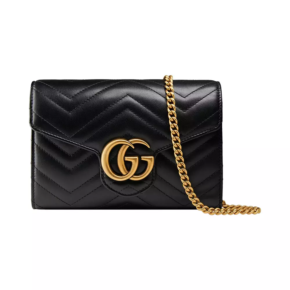 GG Marmont Matelassé Mini Bag Black Ghw