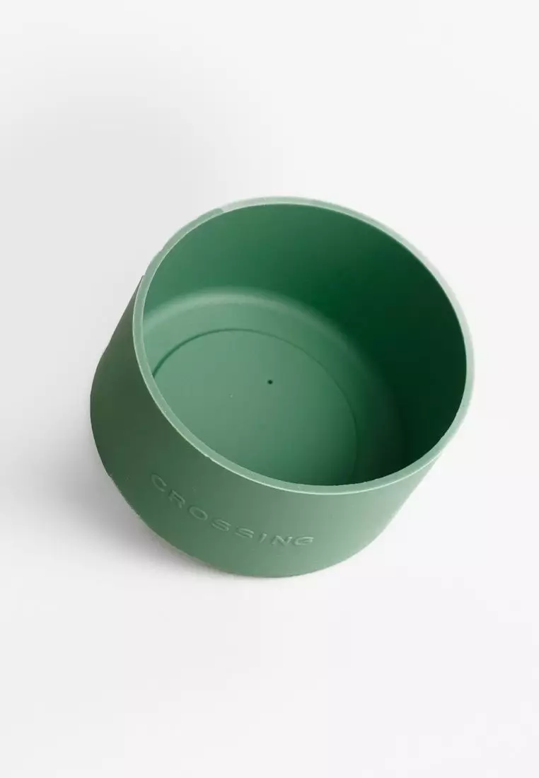 Crossing Silicone Water Bottle Boot - Fits Diameter 7-7.5cm (550ml) Blistered Pack - Sage Green