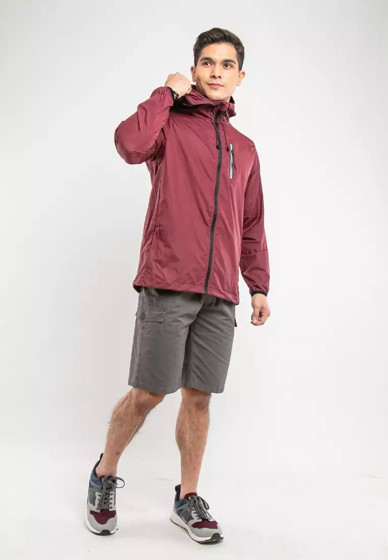 Forest Windbreaker Water Repellent Jacket - 30361-56Maroon