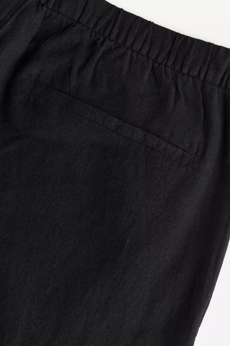 Regular Fit Linen-blend trousers