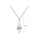 Glamorousky silver 925 Sterling Silver Fashion and Elegant Water Drop-shaped Cubic Zirconia Pendant with Necklace B4491AC6A8E5D3GS_2