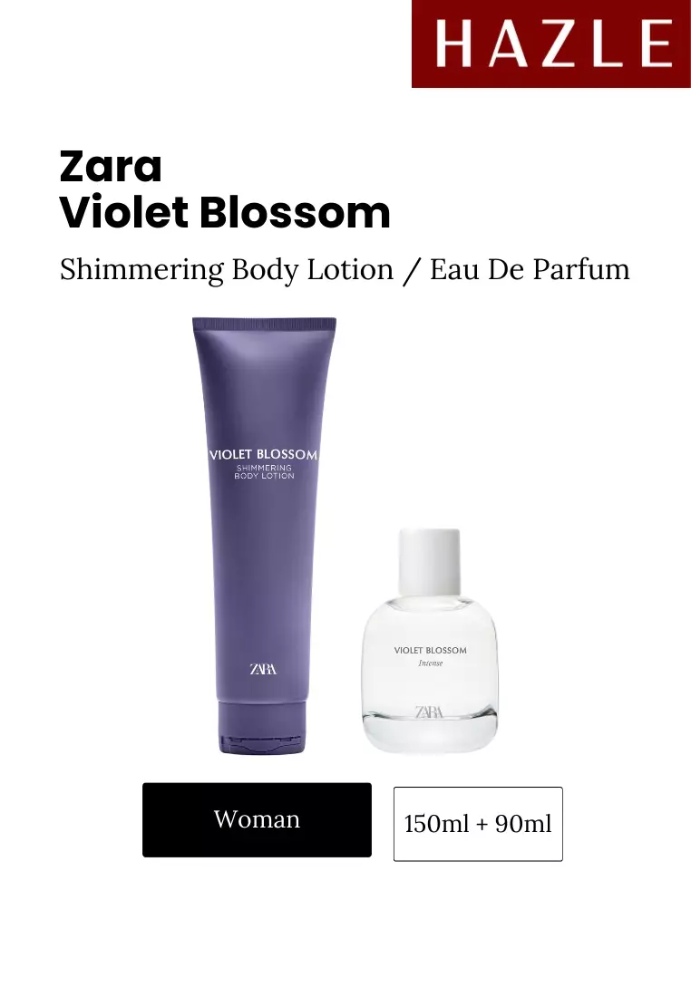 Zara Violet Blossom Intense EDP 90 ml + Shimmering Body Lotion 150 ml Woman Set