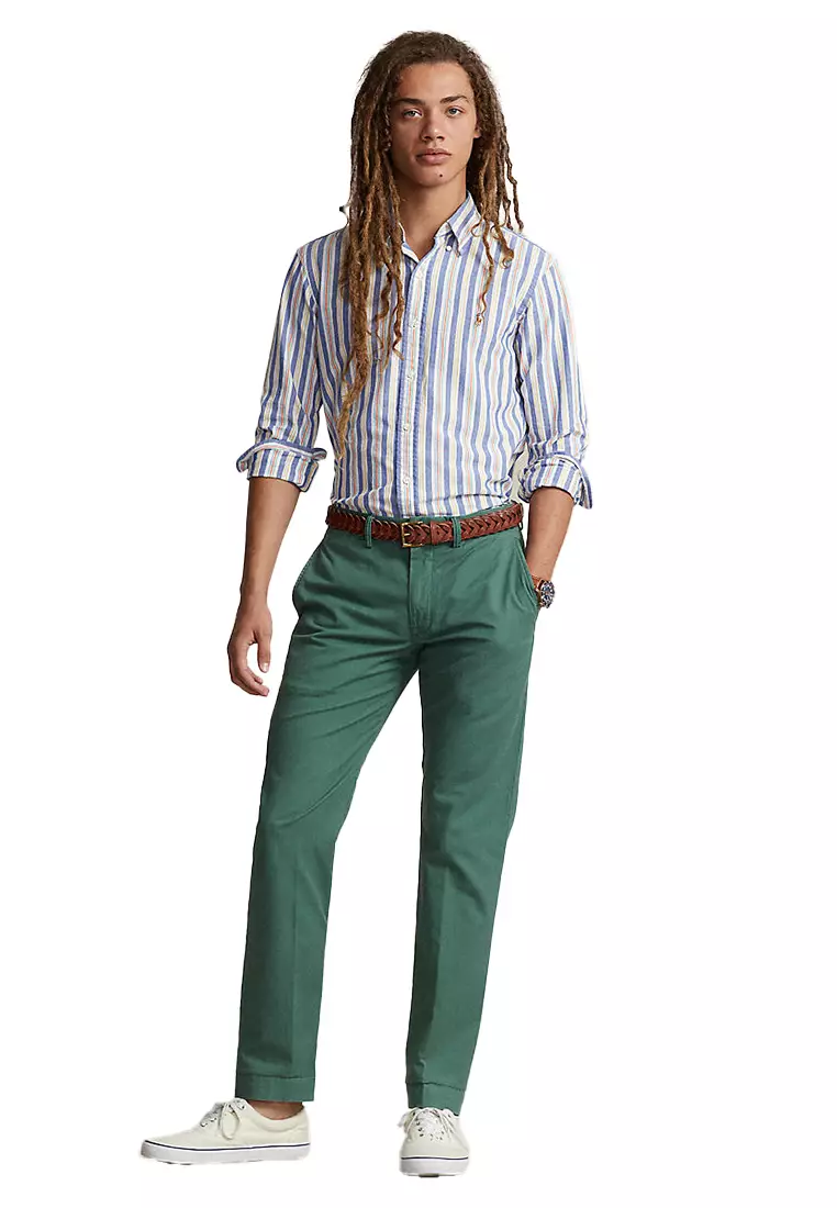 Custom Fit Striped Oxford Shirt