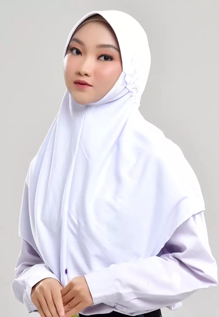 Rabbani - Kerudung Sekolah Instan Innova Lx White M