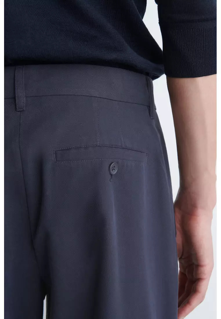 COTTON REGULAR-FIT STRAIGHT-LEG CHINOS