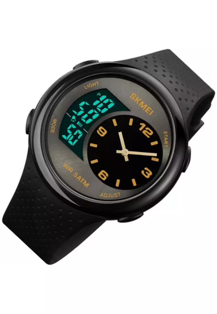 Jam Tangan Analog Digital Pria Waterproof Many Function Strap Tali Material Silicone GN50 ORIGINAL