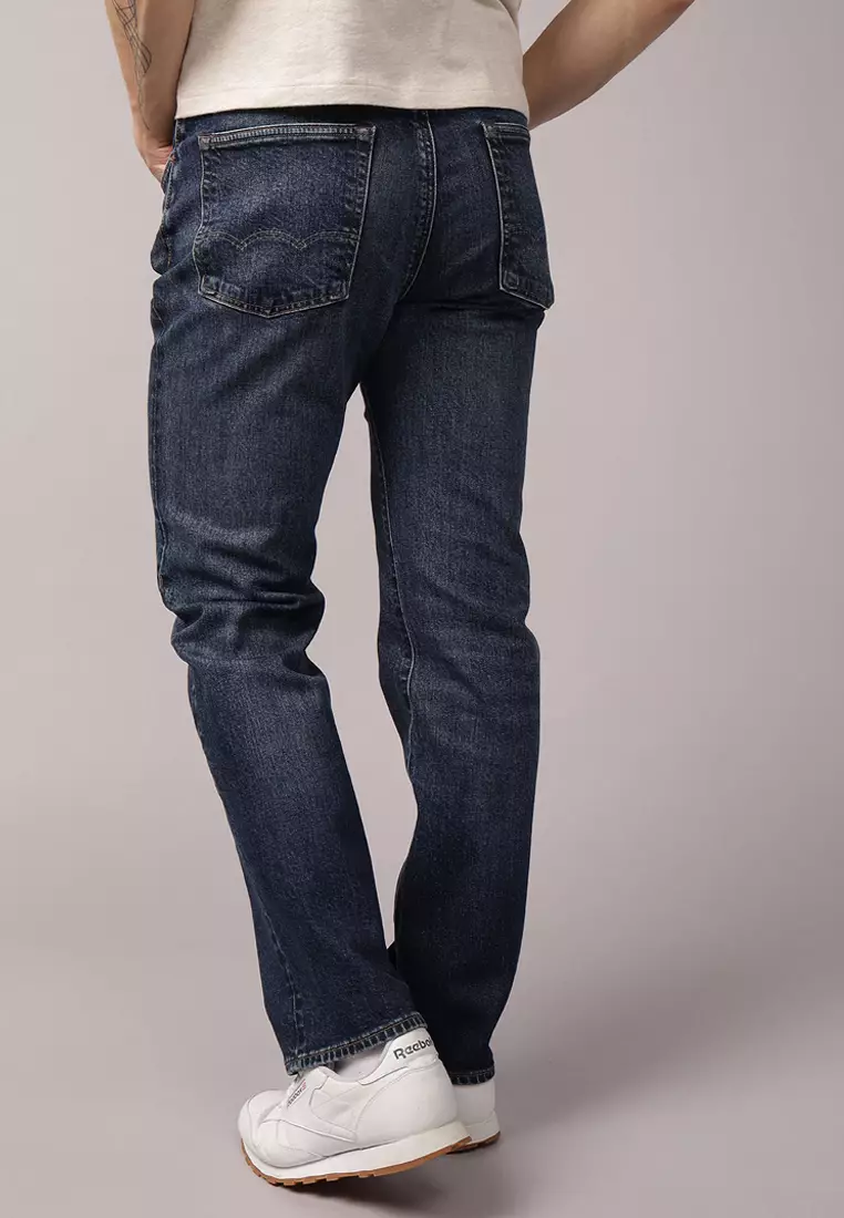Dark Clean Relaxed Straight Jeans