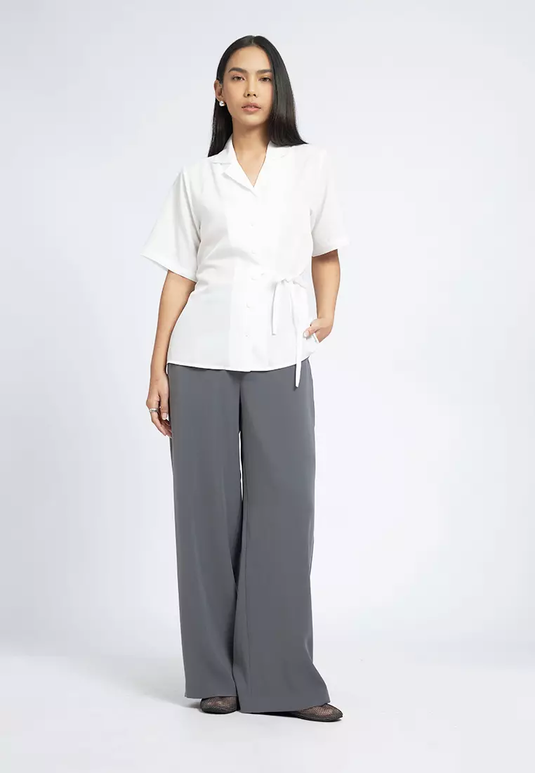 High Waist Wide Leg Pants