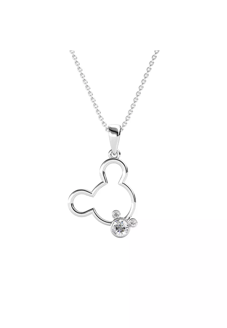 Buy Her Jewellery Her Jewellery Micky Bear Pendant White Gold