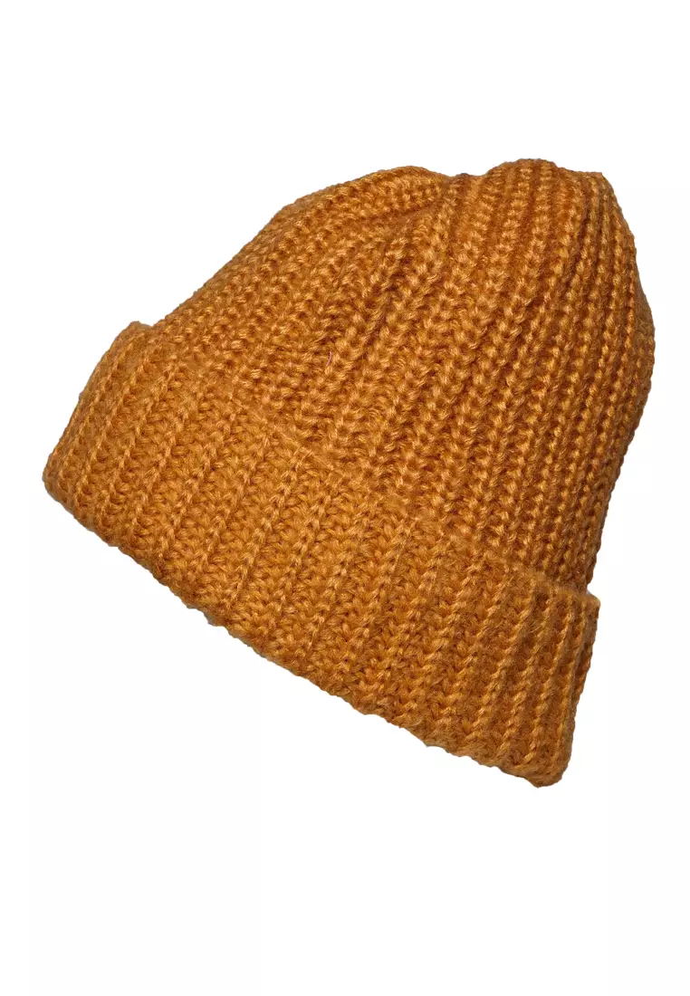 Light Coffee Waffle Cuff Beanie