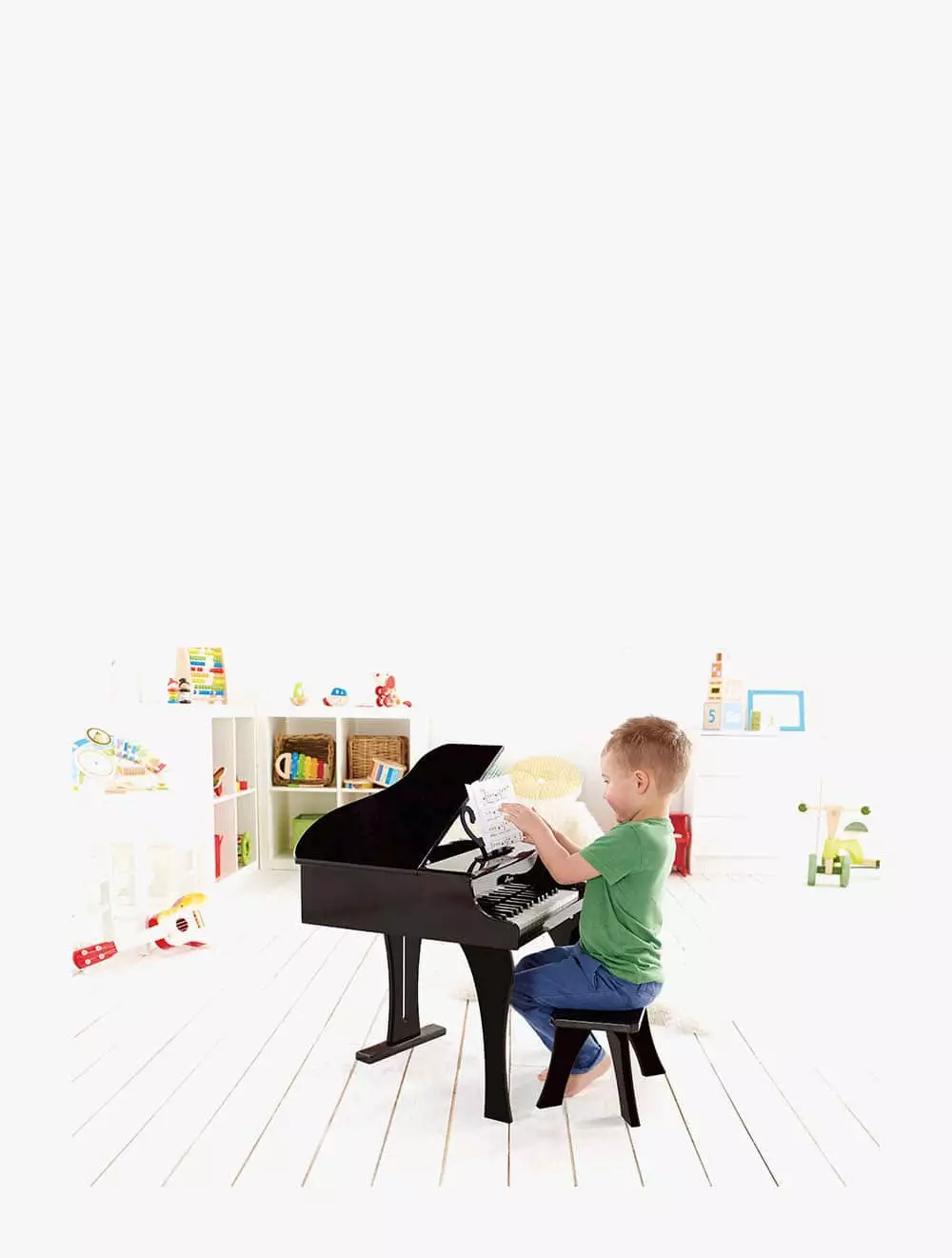 HAPE HAPPY GRAND PIANO BLACK - HPAE0320 - Multicolor