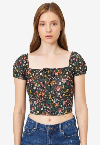 Buy Koton Print Crop Top Zalora Hk