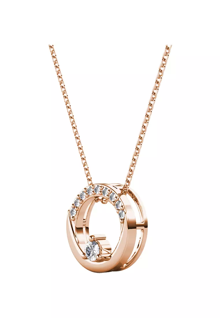 Clarine Pendant RG - Kalung Crystal by Her Jewellery