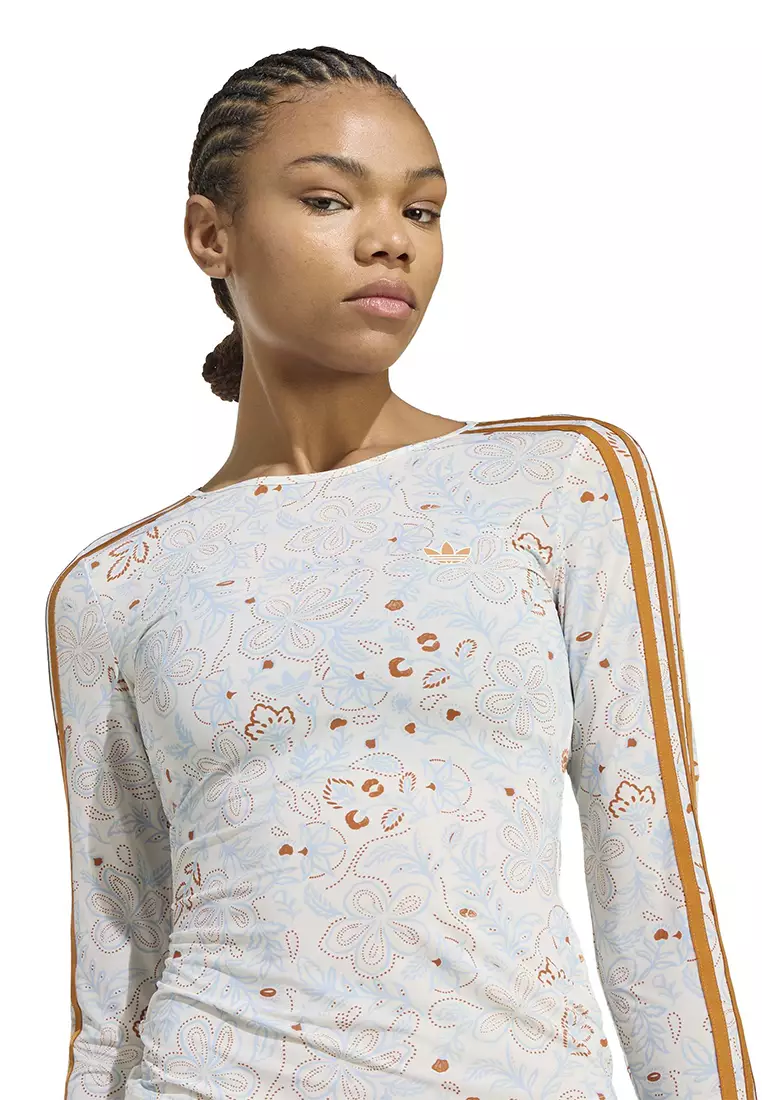 Summer Glow Mesh Graphics Long Sleeve
