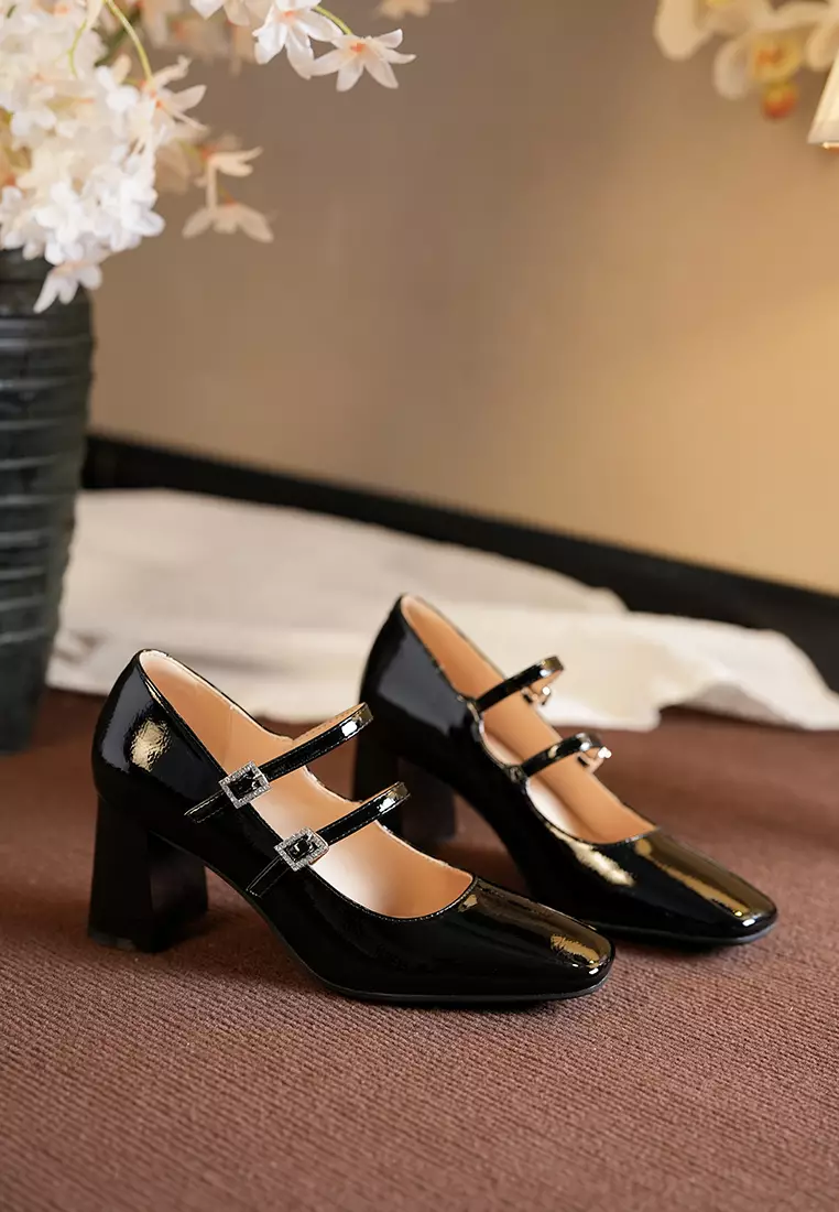 6CM Double Strap Mary Jane Shoes BY997-2