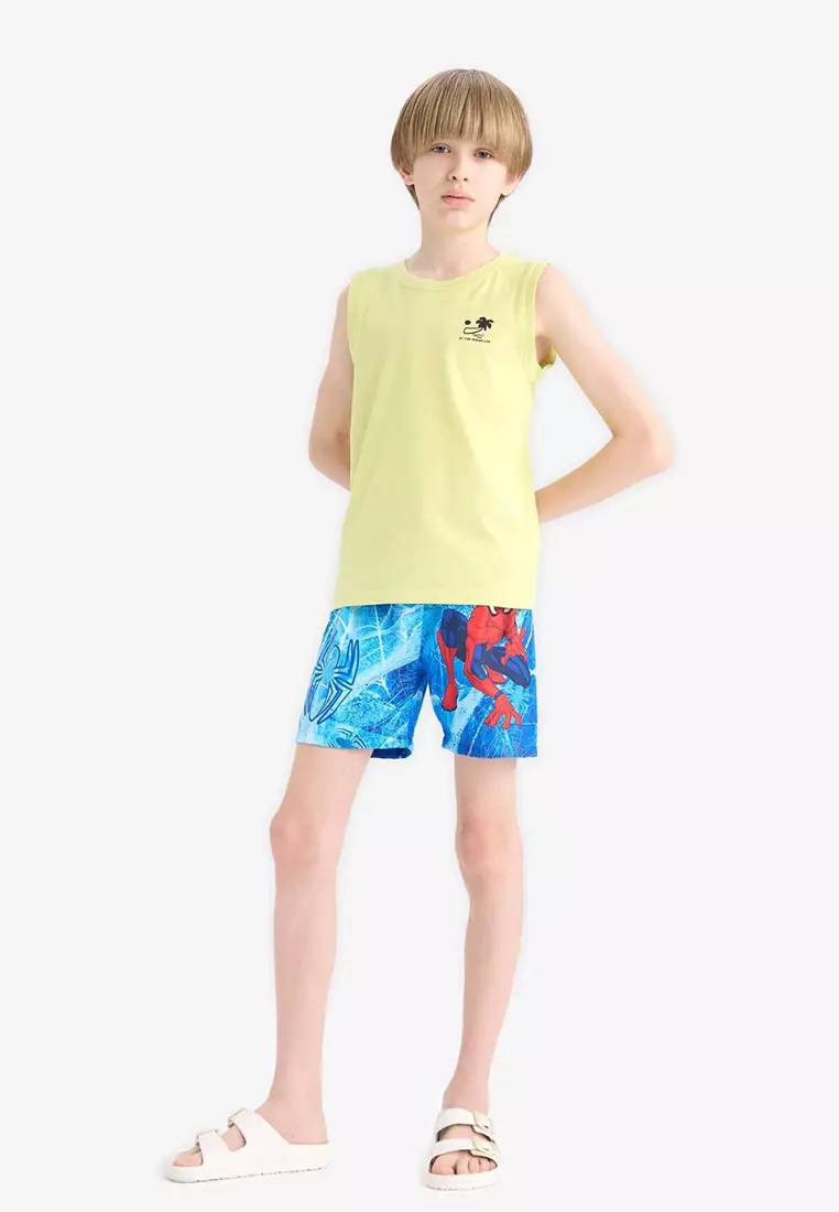 Boy's Marvel Spiderman Swim Shorts E5443A825Hs