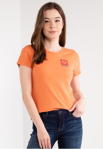 Old Navy orange EveryWear Logo Graphic T-Shirt 430A2AADD5E602GS_1