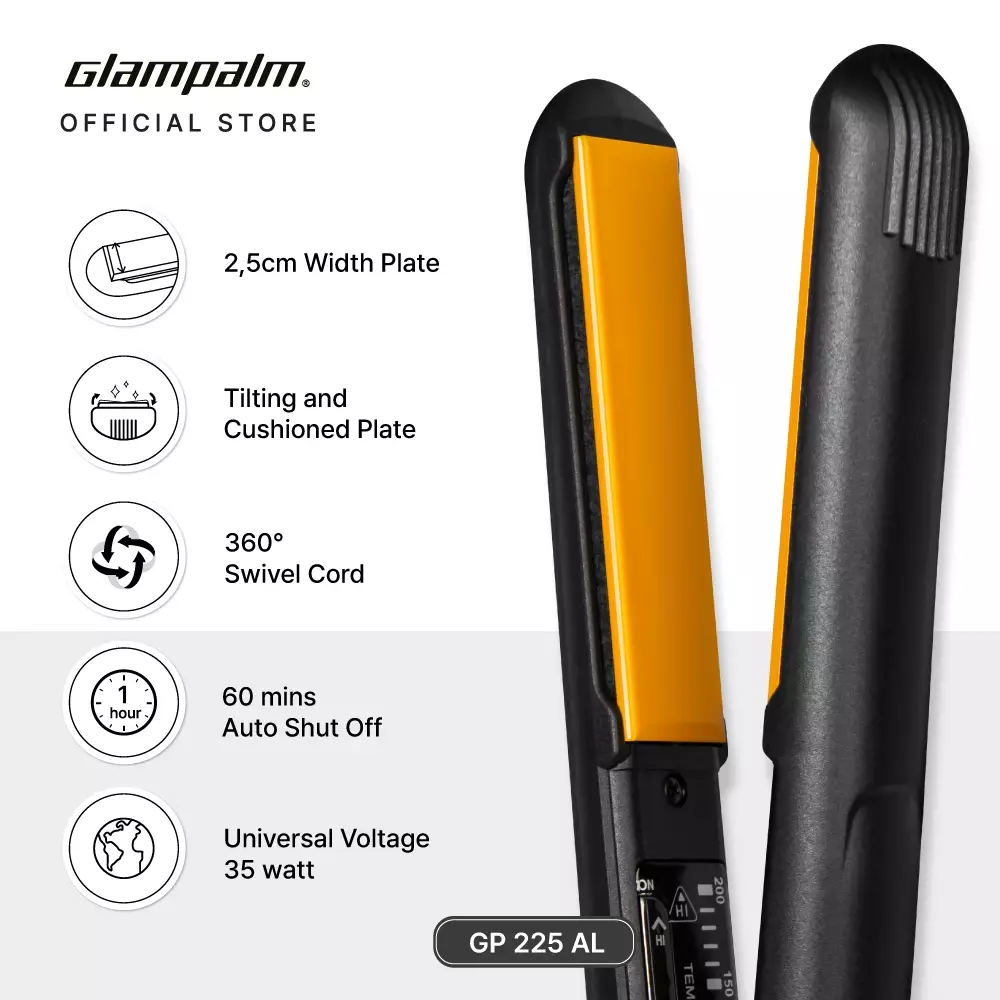 Glampalm vibrate 2024 hair straightener