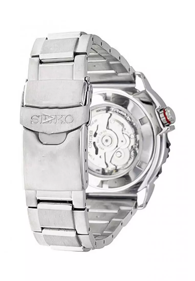 Jam Tangan Pria Seiko Automatic Diver Original Garansi Resmi Strap Stainless Steel Black SRP445K1 SRP445 Silver