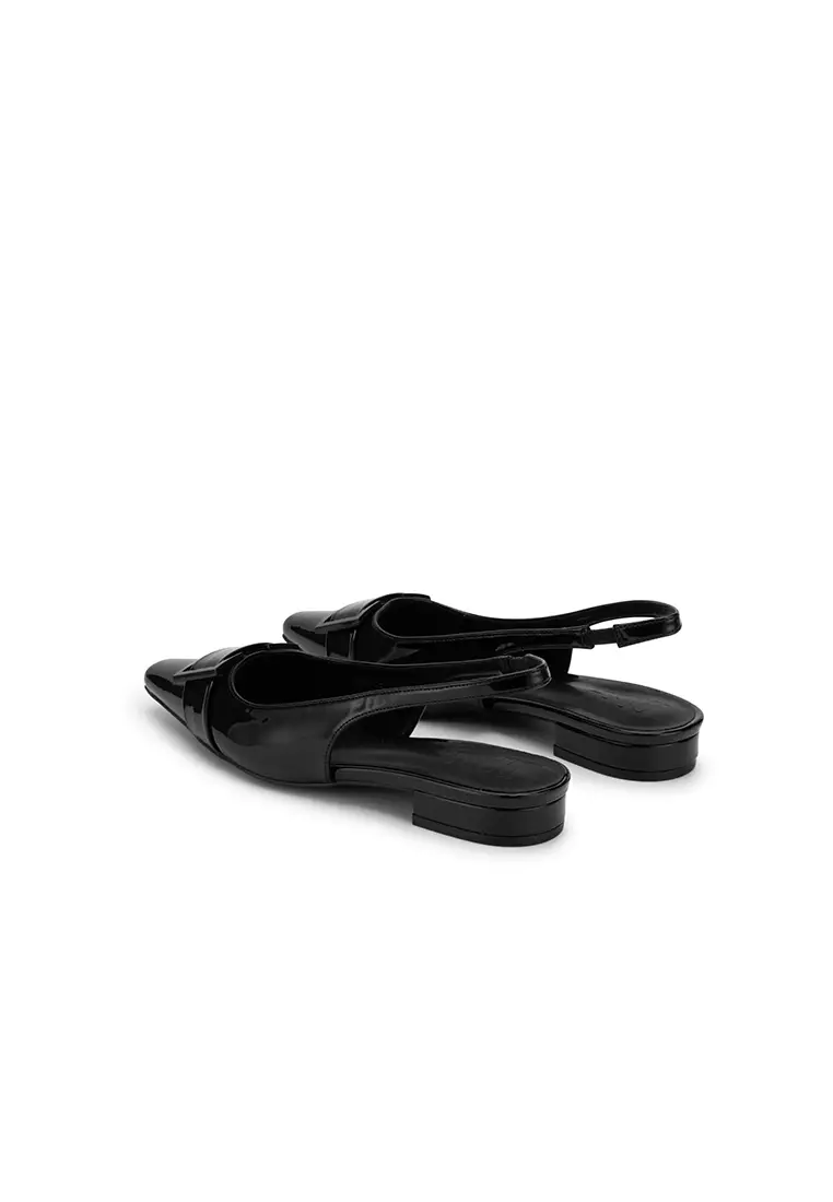 SPRAY BUCKLED WITH SLINGBACK PUMP
