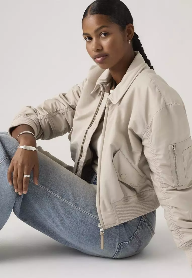 Levi's® Women's Bowie Cropped Bomber Jacket 005AQ-0002