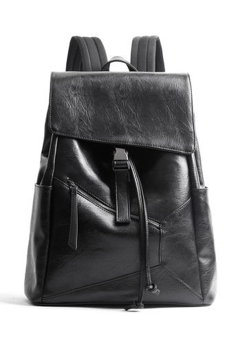 Twenty Eight Shoes black Drawstring Faux Leather Backpack ET4102 FE863AC4A0C844GS_1