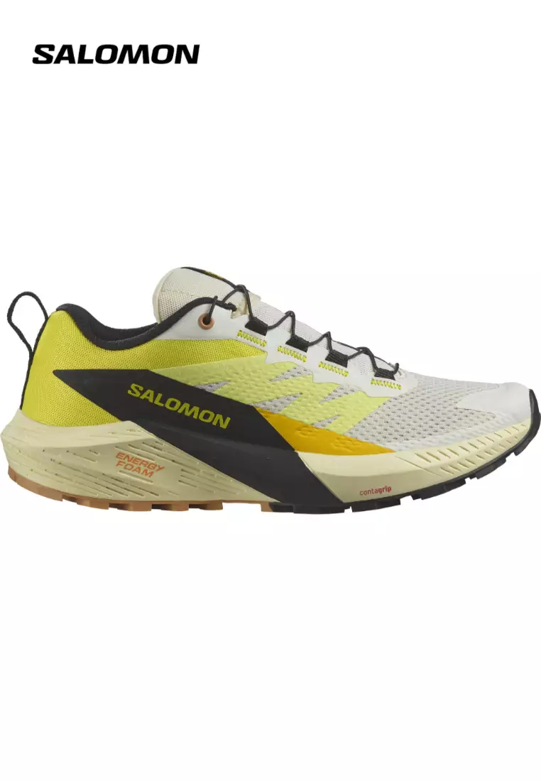 Discount on Salomon  shoes - SKU: SENSE RIDE 5 Women Trail Running Shoes in Vanilla Ice