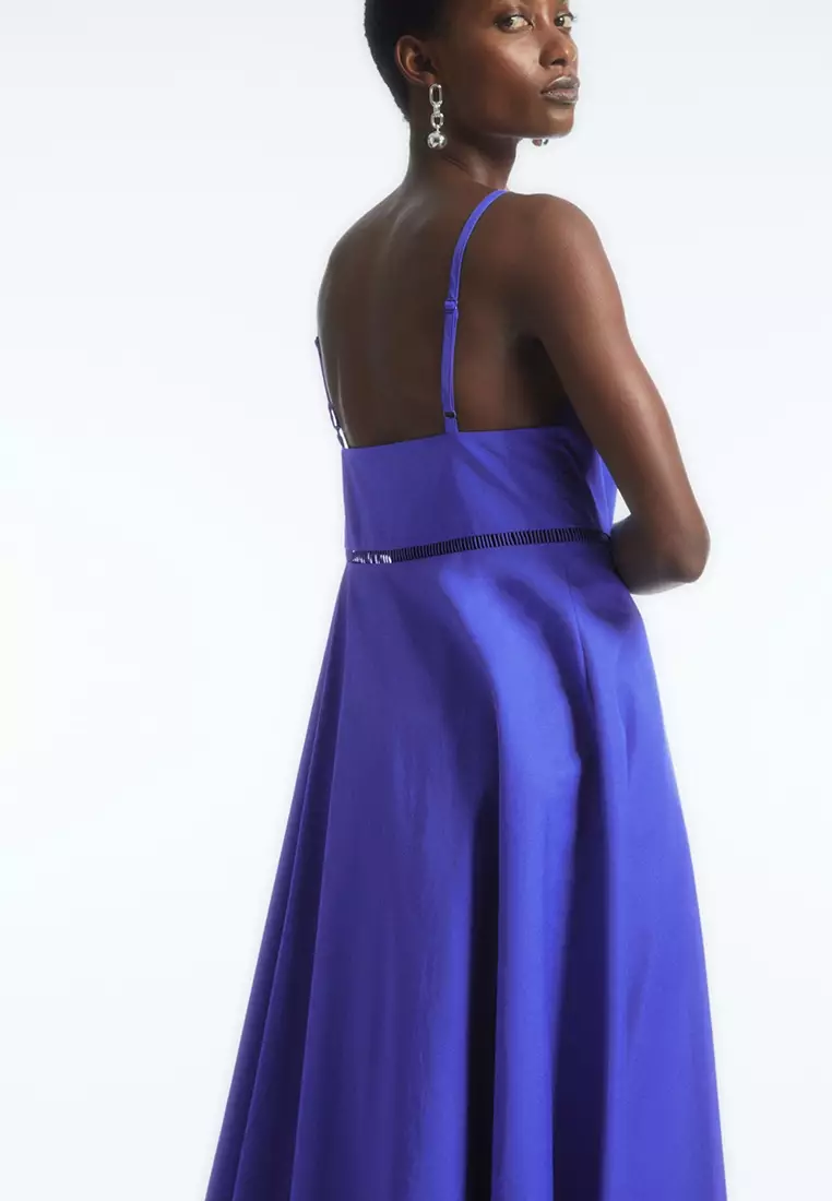 Cos silk slip cheap dress