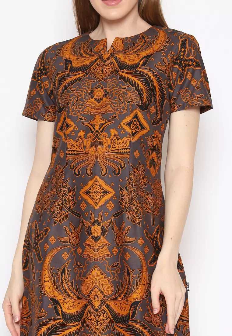 Adinata Batik Wanita Dress Furing Miyoko Max