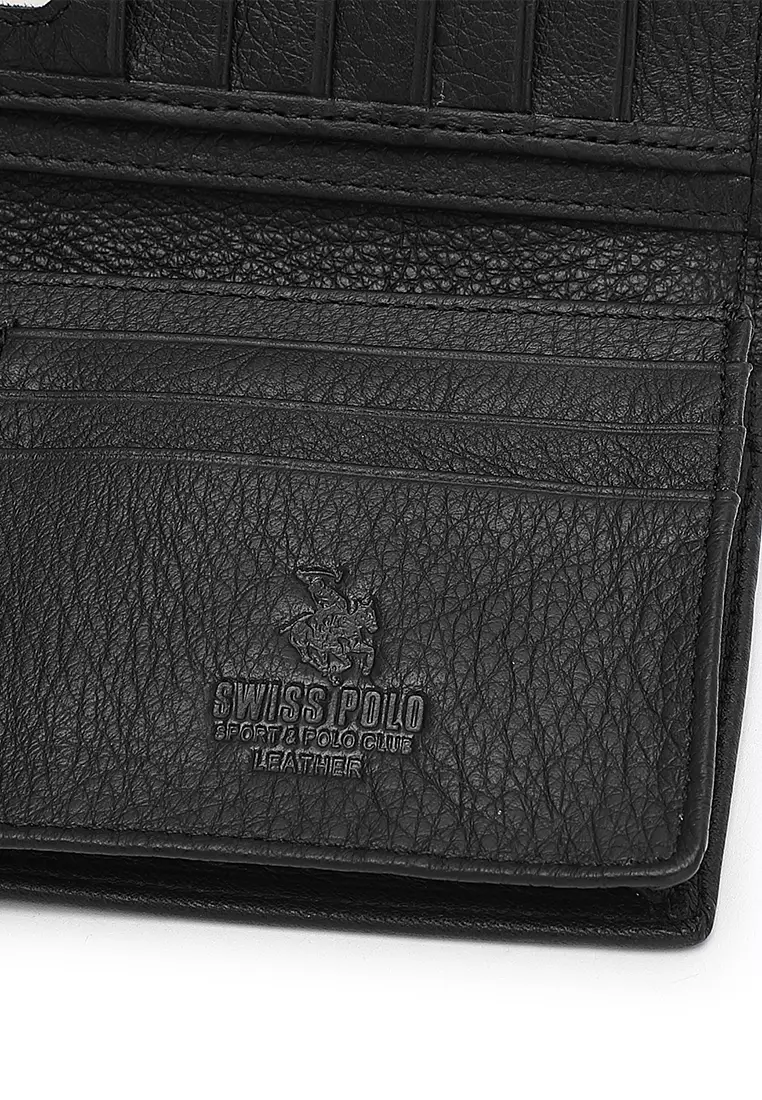 Genuine Leather RFID Long Wallet (Dompet Panjang Kulit Asli RFID Pria) - Hitam