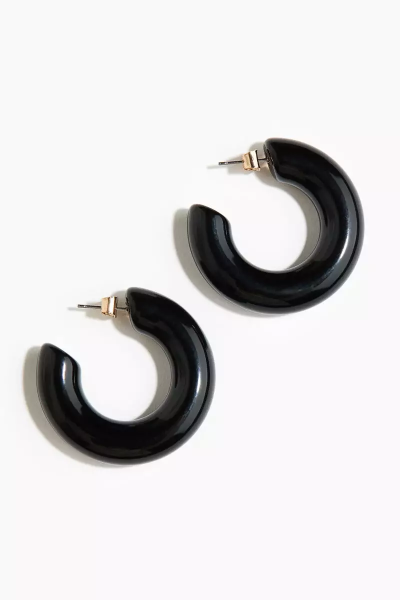 Chunky hoop earrings